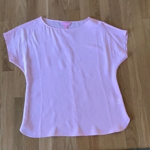 Lilly Pulitzer silk short sleeve blouse